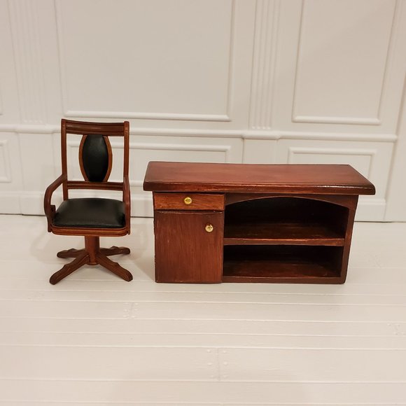 Dollhouse Miniature Office Lot OOAK Handmade - Picture 3 of 16